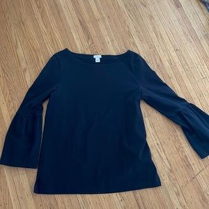 Ruffled sleeve J Crew Shirt